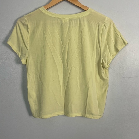 Wilfred green Yellow Women's Crop Top Short sleeve Size large - Picture 7 of 7